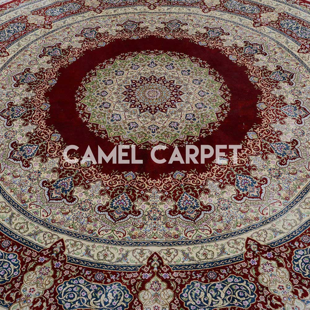 Hand Knotted 8 Ft Round Area Rugs, Round Area Rugs 8 Ft