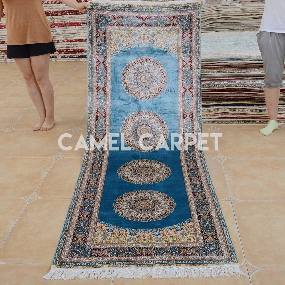 Silk Handmade Hall Carpet Runner